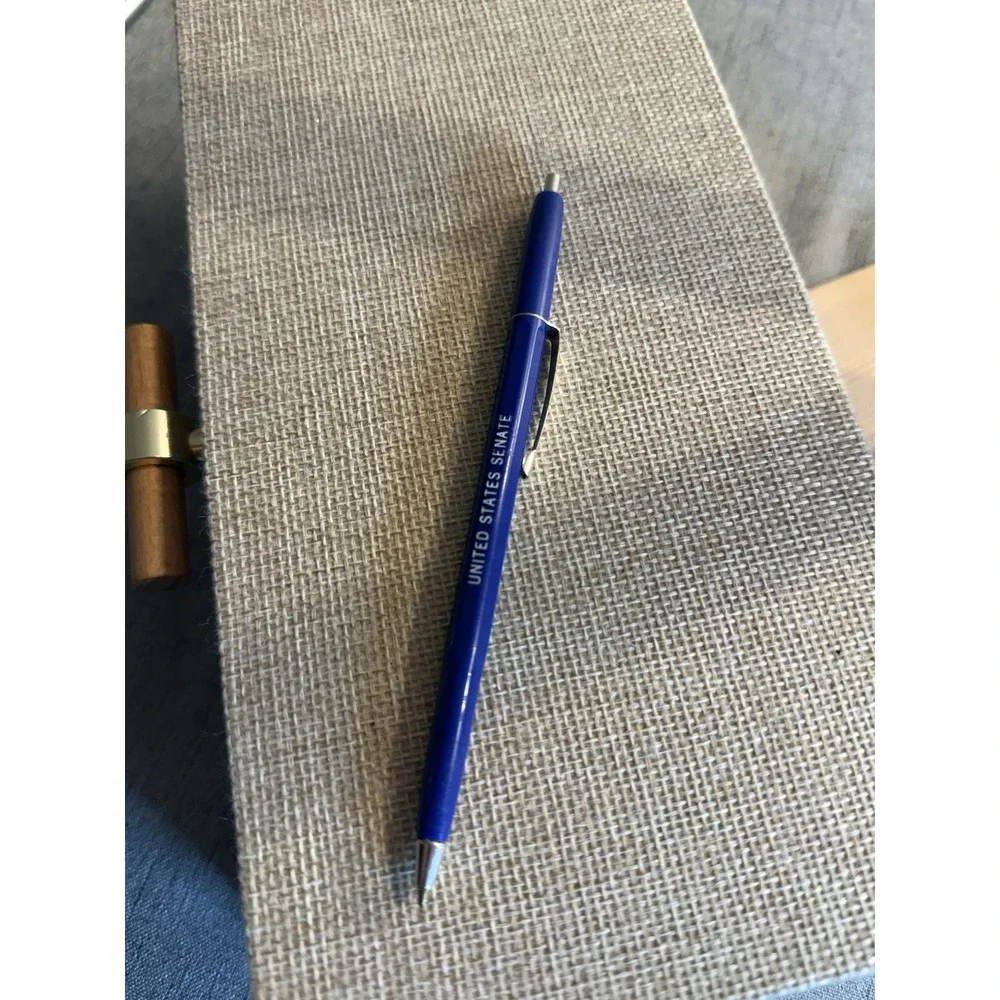 Vintage U.S. Senate Souvenir Blue Ballpoint Pen – DC Capitol Hill Collectible